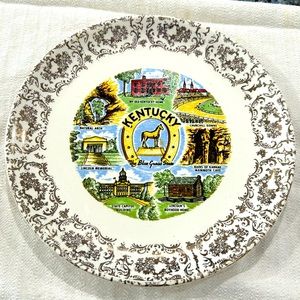 Vintage State Collector Plate Kentucky